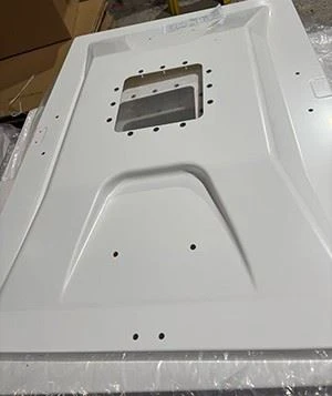 Custom Thermoformed White Enclosure With Insert Nuts – ABS/PC Plastic Housing For Electronic Equipment suppliers
