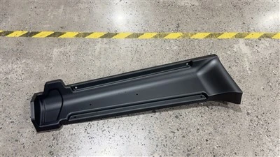Black ABS Leather-Grain Equipment Housing