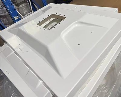 Custom Thermoformed White Enclosure With Insert Nuts – ABS/PC Plastic Housing For Electronic Equipment